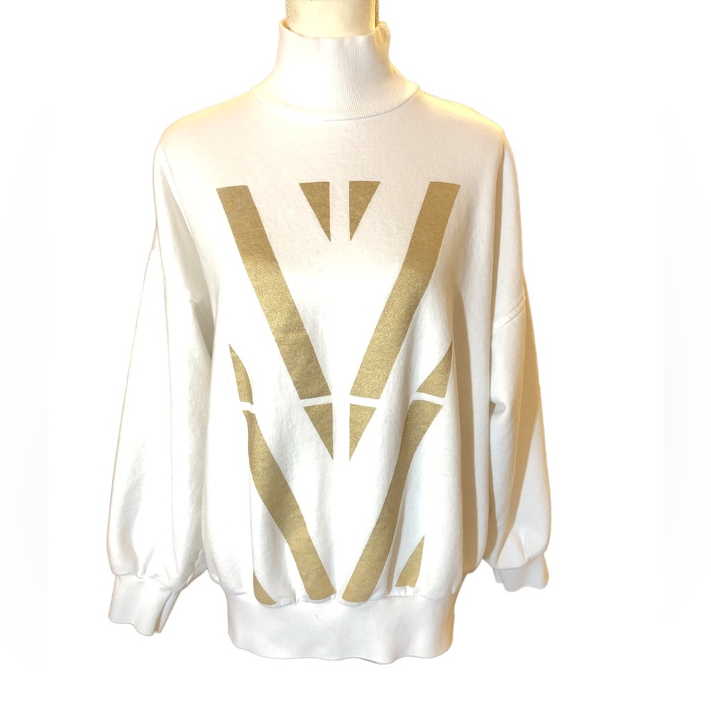 Daya by Zendaya Oversized White Turtleneck Sweater Women’s Small